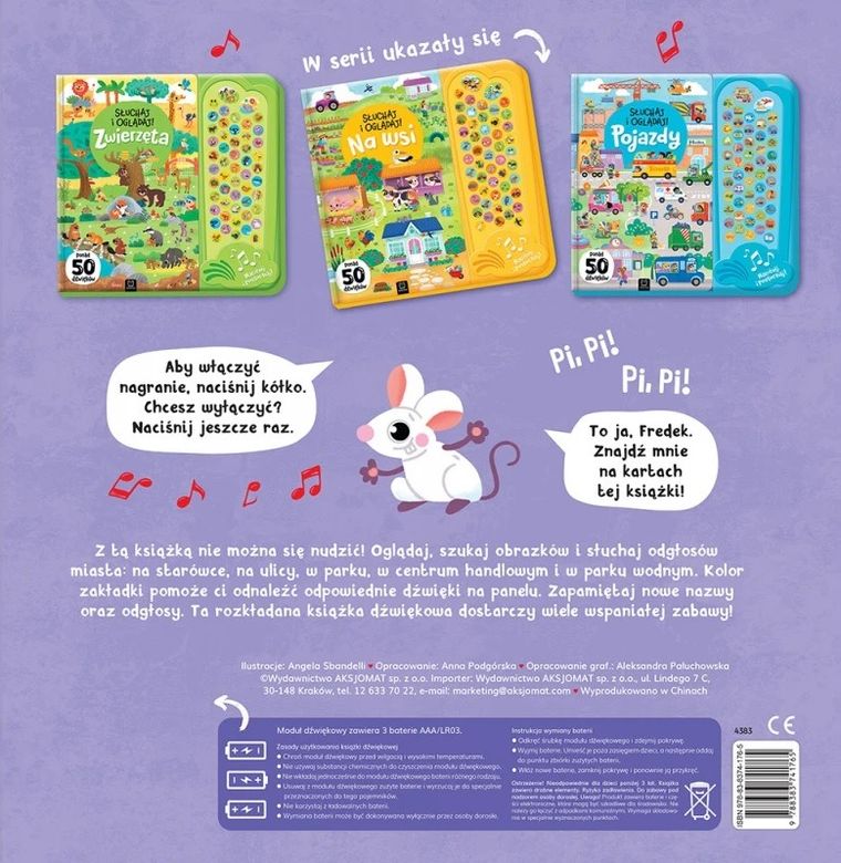 Słuchaj i oglądaj! W mieście. Ponad 50 dźwięków