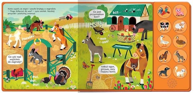 Słuchamy zwierząt! Na wsi. 10 odgłosów