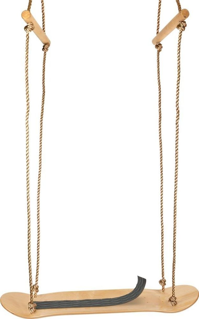 Small Foot, drewniana huśtawka, z deskorolką