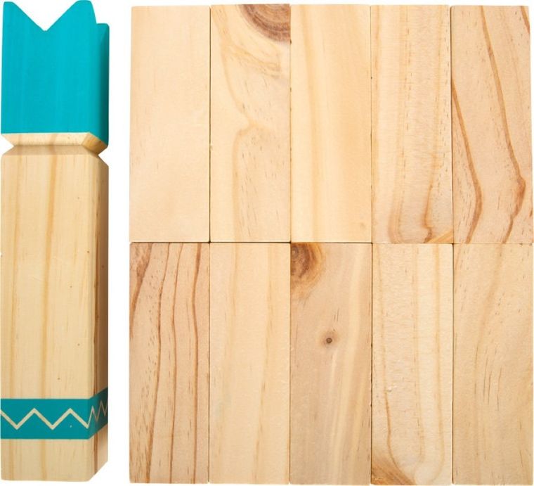 Small Foot, Kubb, gra wikingów z bawełnianą torbą