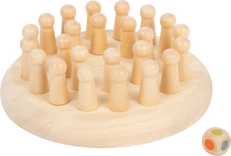 Small Foot, memory, kolory, drewniana gra pamięciowa