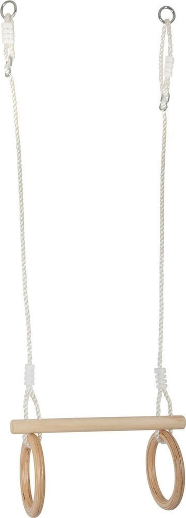 Small Foot, trapezowa huśtawka, z kołami gimnastycznymi