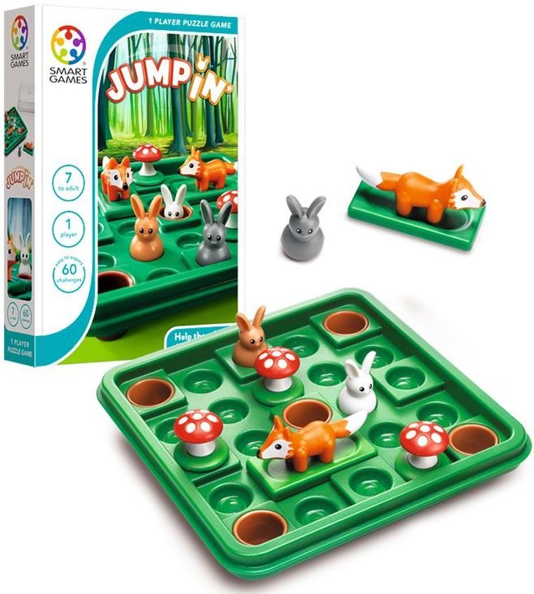 Smart Games, Jump In', wersja angielska, gra logiczna