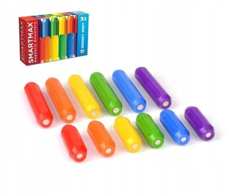 SmartMax, 6 Short & 6 Long bars, klocki magnetyczne, 12 elementów