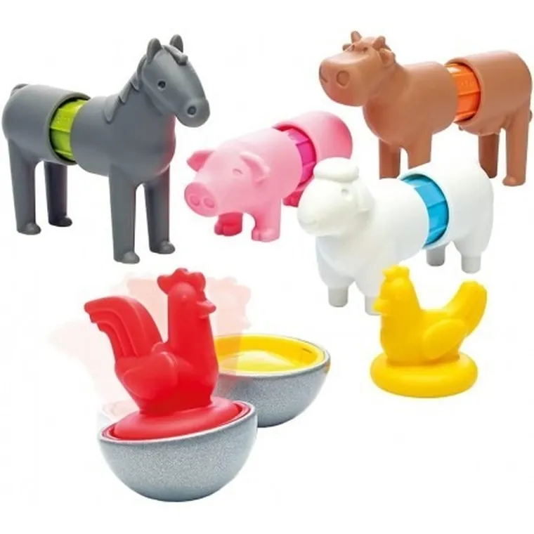 SmartMax, My First Farm Animals, klocki magnetyczne, 16 elementów