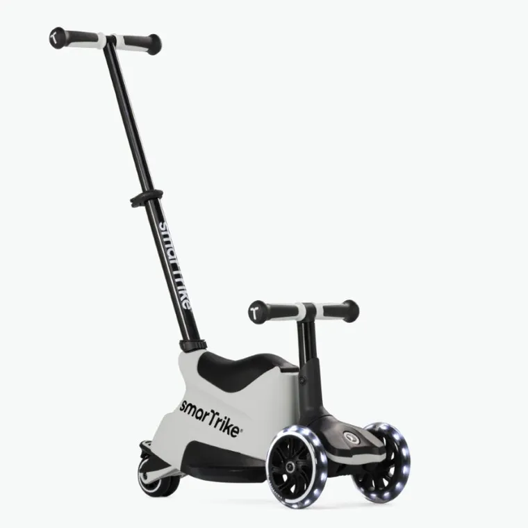 SmarTrike, Xtend Scooter + Ride-on, hulajnoga-jeździk 4w1, Cool Grey