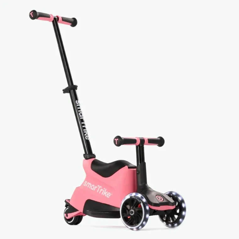SmarTrike, Xtend Scooter + Ride-on, hulajnoga-jeździk 4w1, Salmon Pink