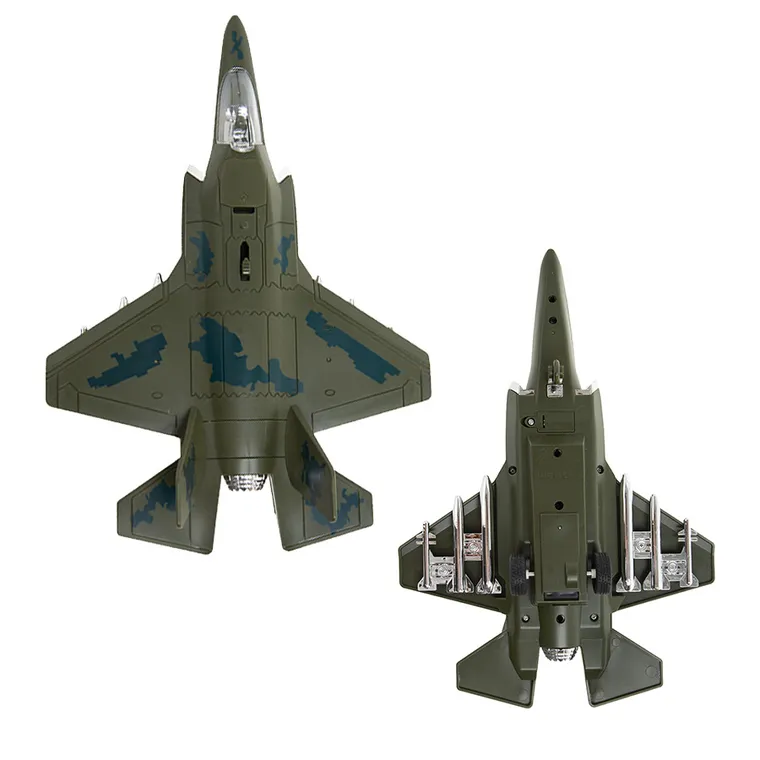 Smiki, AirTrooper, bojowy samolot wojskowy, model, światło i dźwięk, 1:16