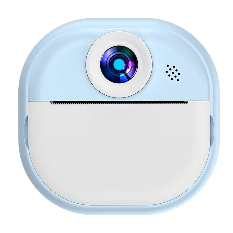 Smiki, aparat fotograficzny z drukarką, niebieski