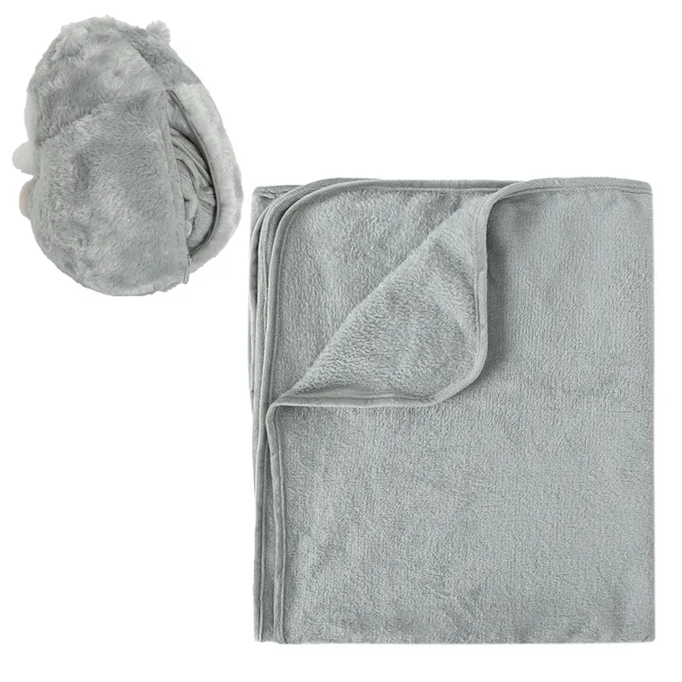 Smiki, Chomik, maskotka z kocykiem, szara