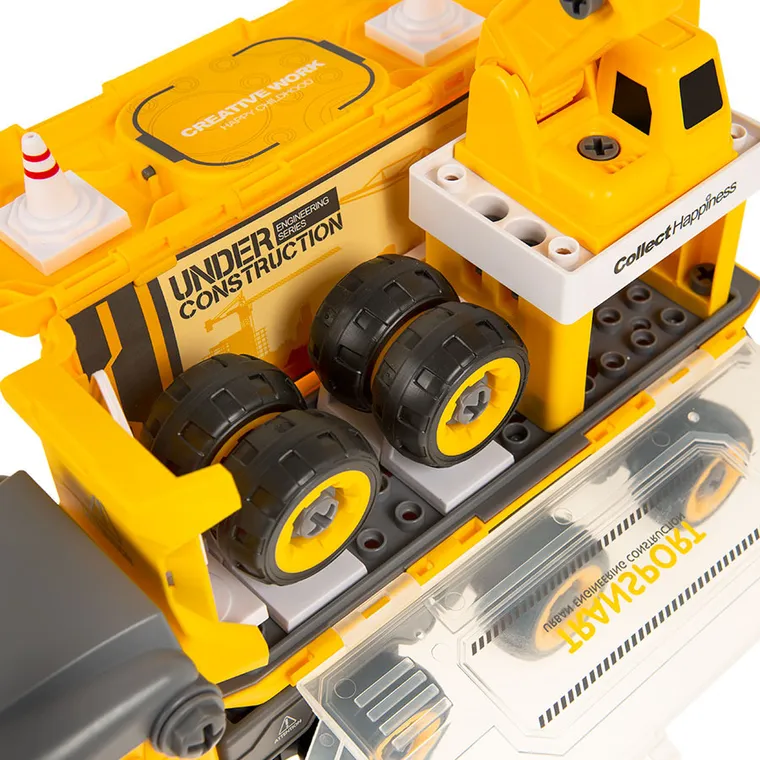 Smiki, ciężarówka transportowa z dźwiękiem, śrubokręt, zestaw