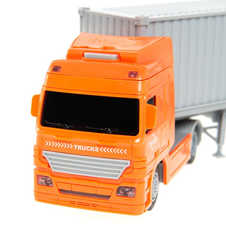 Smiki, Ciężarówka z naczepą, pojazd, światło i dźwięk, 1:50