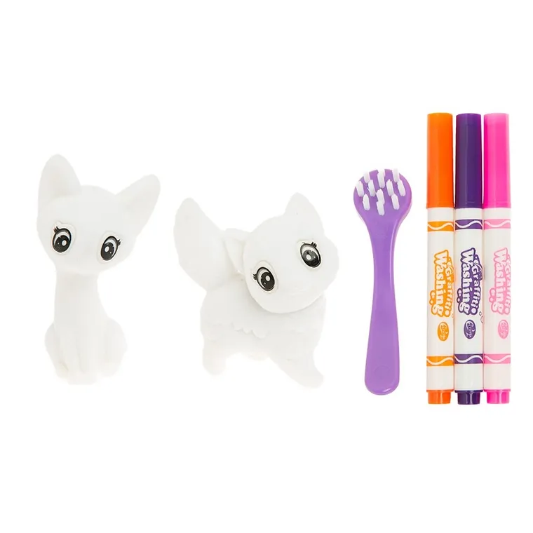 Smiki, Color & Clean, Kotki, zmywalne figurki do malowania, 1 szt.