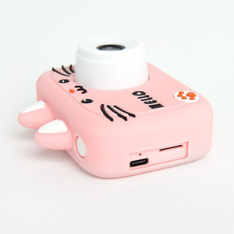 Smiki, Cute Kitty, aparat fotograficzny, różowy