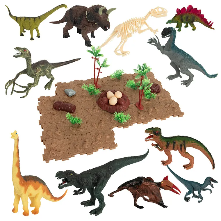 Smiki, Dino Planet, Dinozaury, zestaw z figurkami, 67 elementów