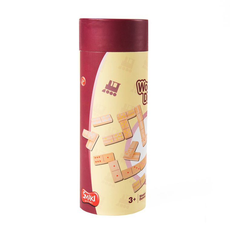 Smiki, drewniane domino, 28 elementów