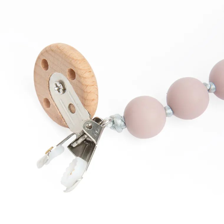 Smiki, gryzak, zawieszka do smoczka, różowa