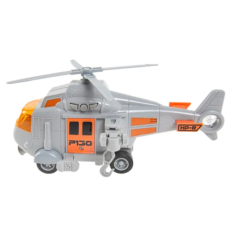 Smiki, Helikopter, światło i dźwięk, szary, 1:20