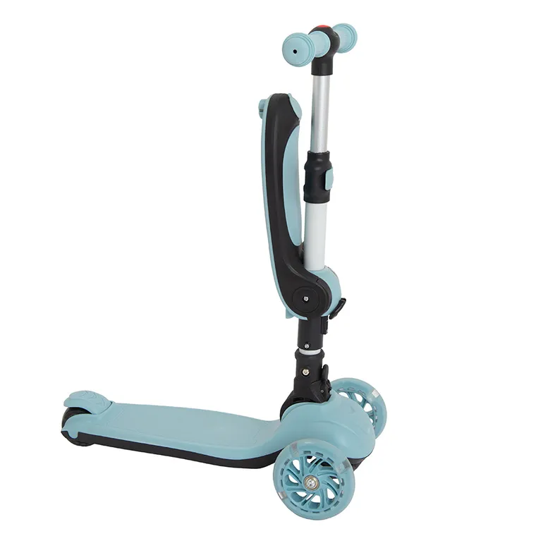 Smiki, hulajnoga 3-kołowa z siedzeniem, niebieska