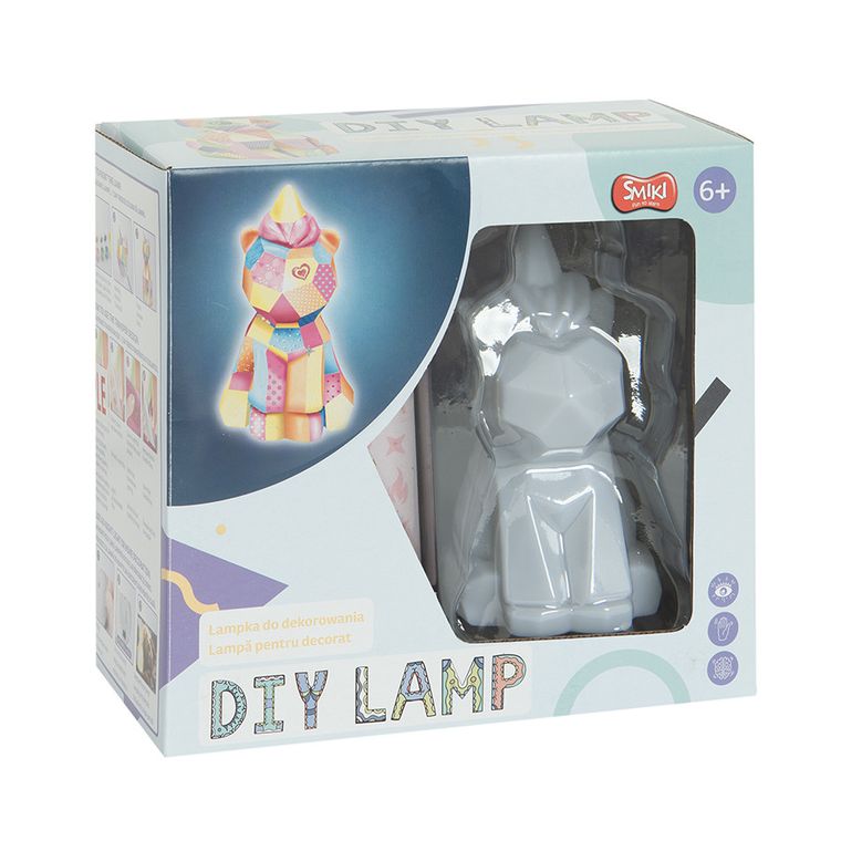 Smiki, Jednorożec, lampka do dekorowania, zestaw z farbkami