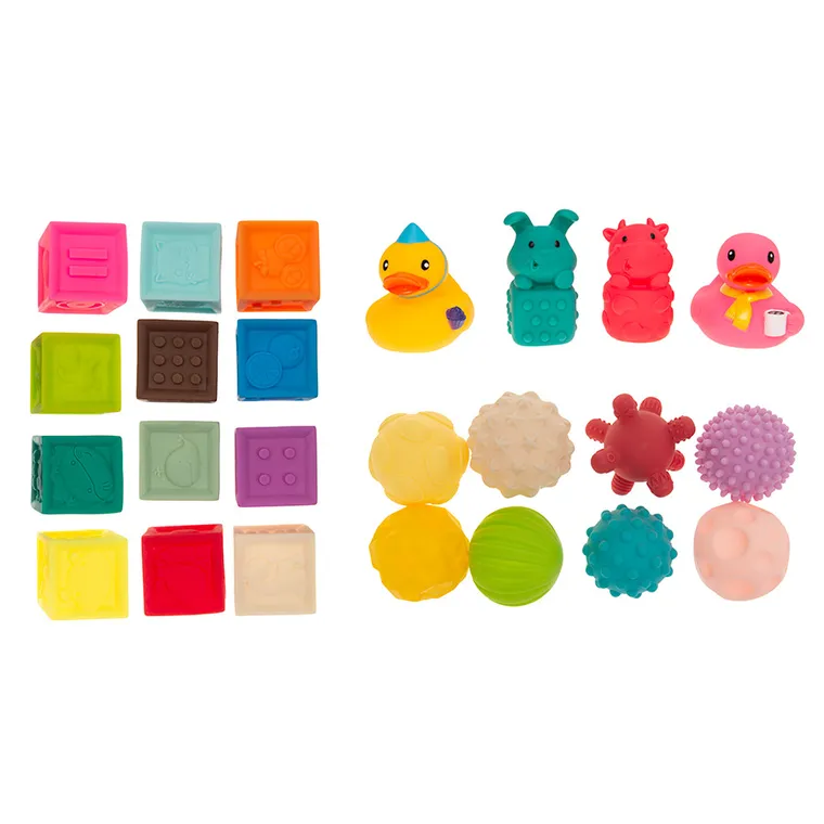 Smiki, Klocki, piłki i zwierzątka, zabawki sensoryczne