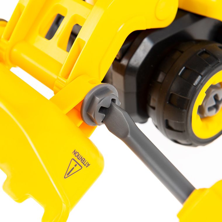 Smiki, koparka z dźwiękiem i śrubokrętem, pojazd