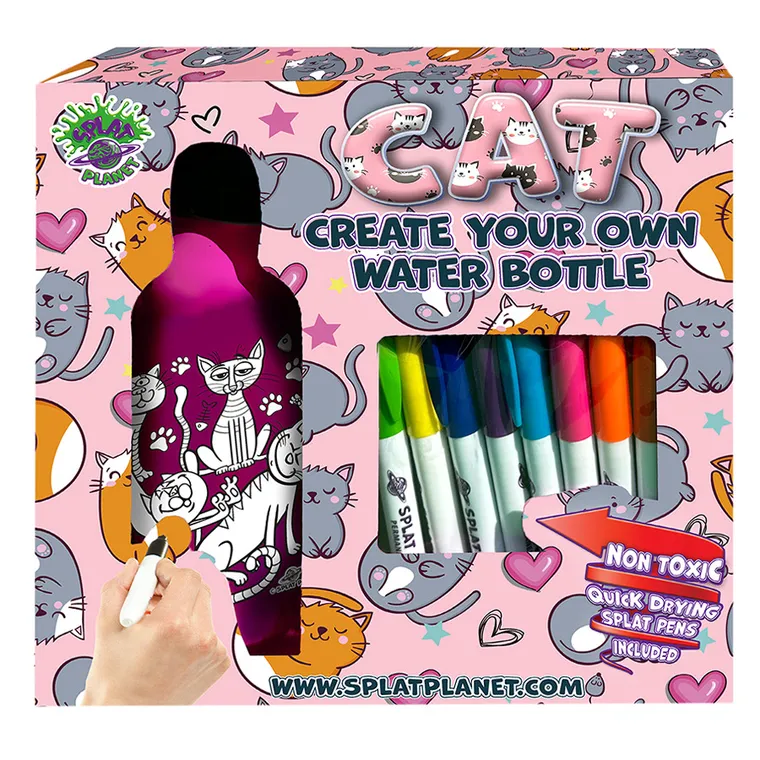 Smiki, Koty, butelka z flamastrami do kolorowania, 600 ml