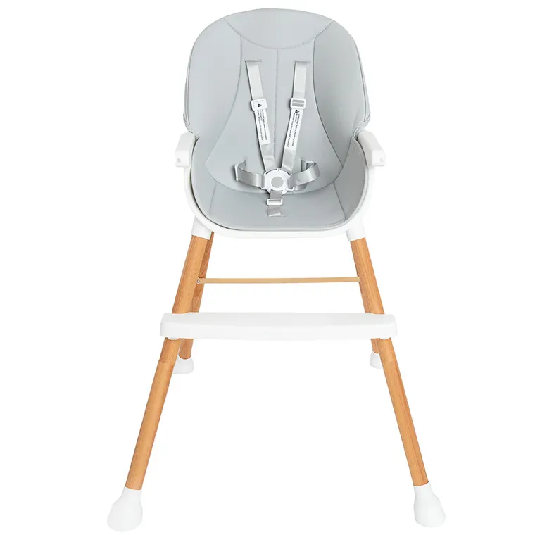 Smiki, krzesełko do karmienia, szare