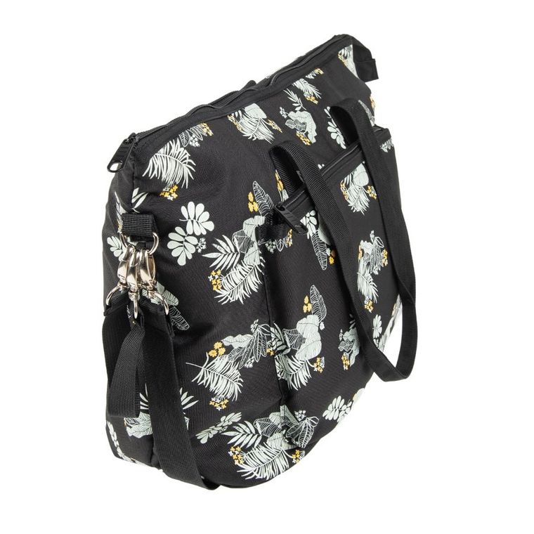 Smiki, Kwiaty, torba do wózka, czarna