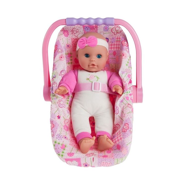 Smiki, lalka bobas w foteliku samochodowym, 33 cm