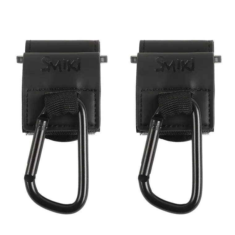 Smiki, Little Adventurer, uniwersalne zaczepy do wózka, haczyki, skórzane, 2 szt.