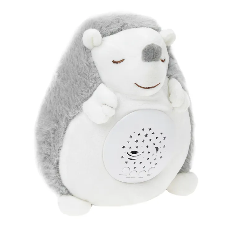 Smiki, Little Dreamer, Śpiący jeżyk, pluszowy projektor z muzyką i światłem, szary