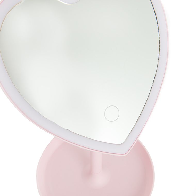 Smiki, lusterko z podświetleniem LED, serduszko