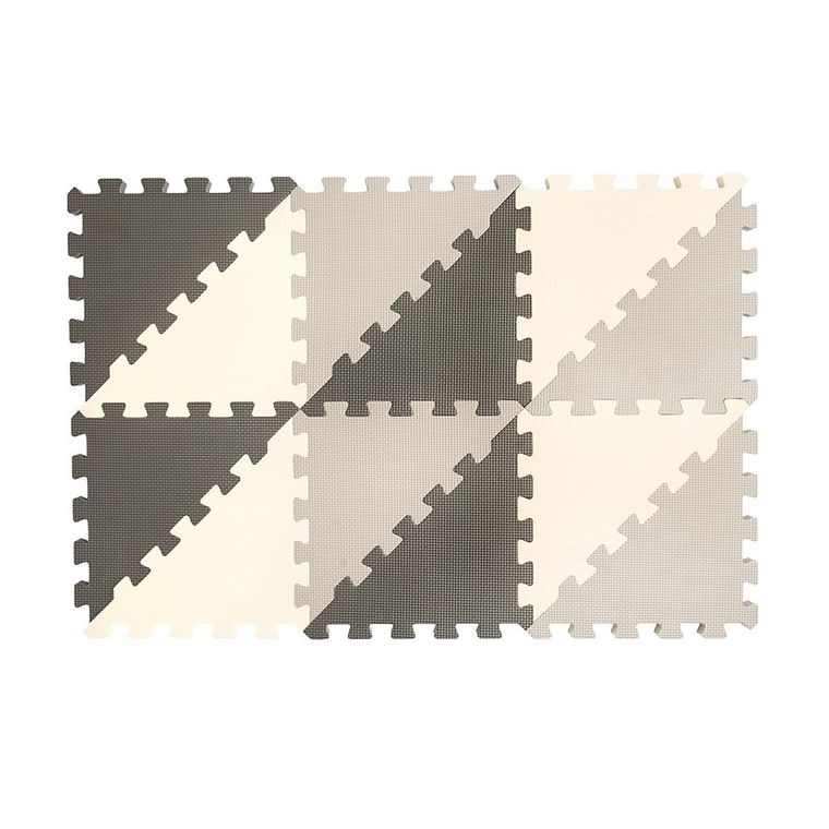 Smiki, mata piankowa, puzzle, szara, 96 elementów, 180-180 cm