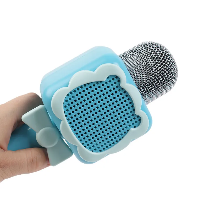 Smiki, mikrofon bluetooth z głośnikiem, niebieski