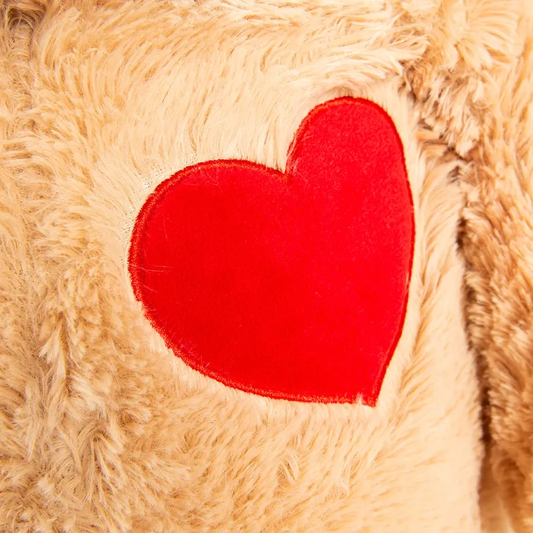 Smiki, Miś, Walentynki, maskotka, beżowa, 90 cm