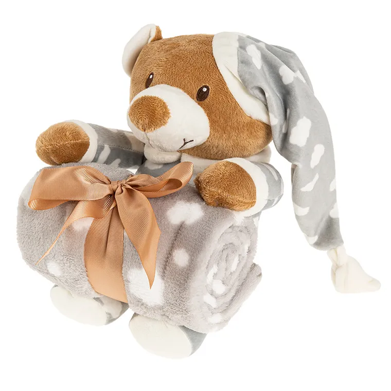 Smiki, Miś, zestaw: koc i maskotka