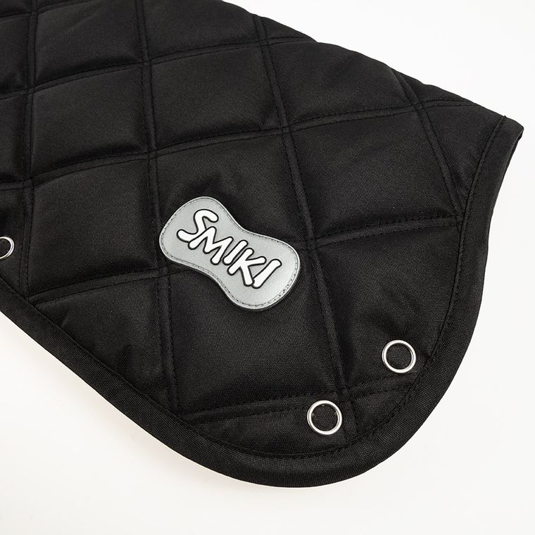 Smiki, mufka do wózka, kratka, czarna