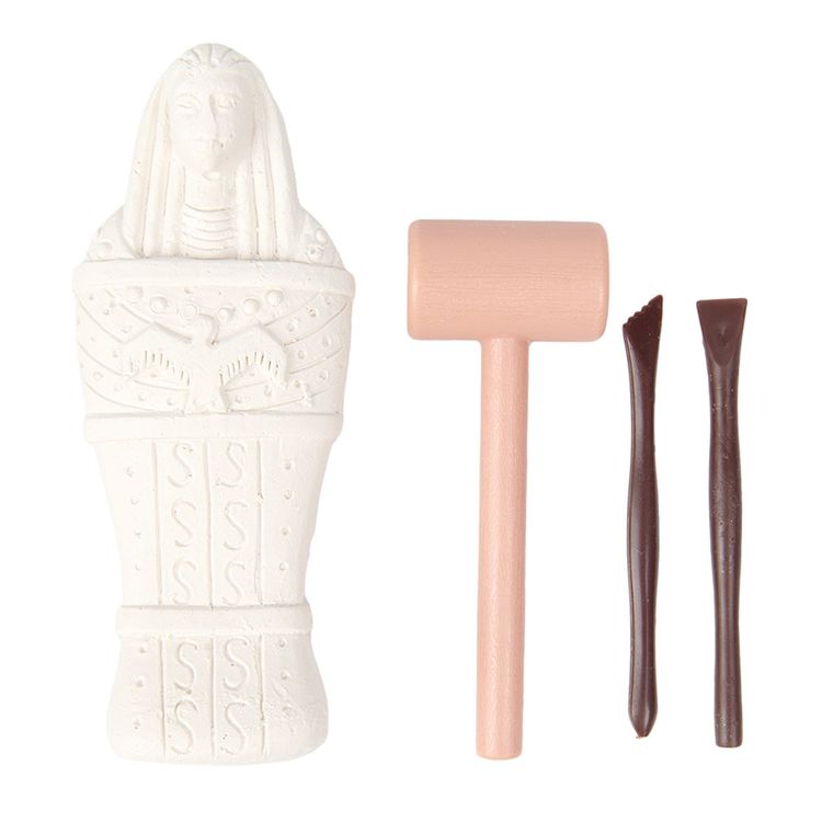 Smiki, Mumia, wykopaliska, zestaw naukowy