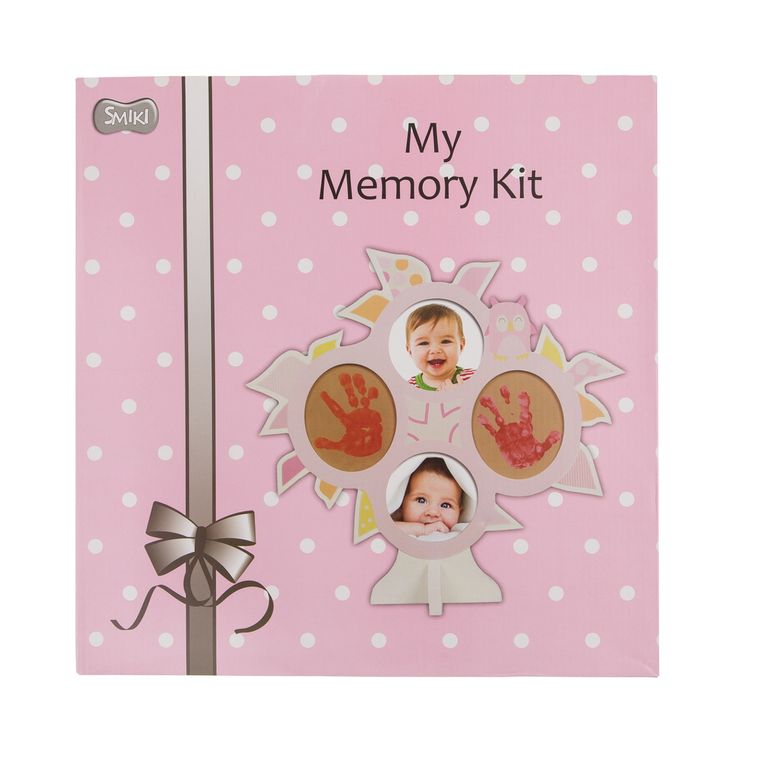 Smiki, My Memory Kit, odcisk smyka, ramka różowa