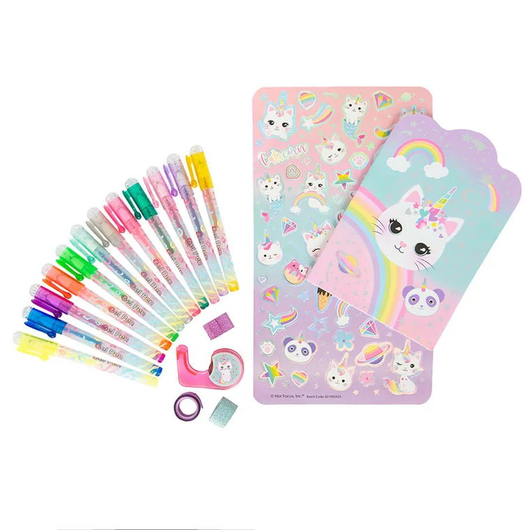 Smiki, notes z długopisami żelowymi w saszetce, 1 szt.