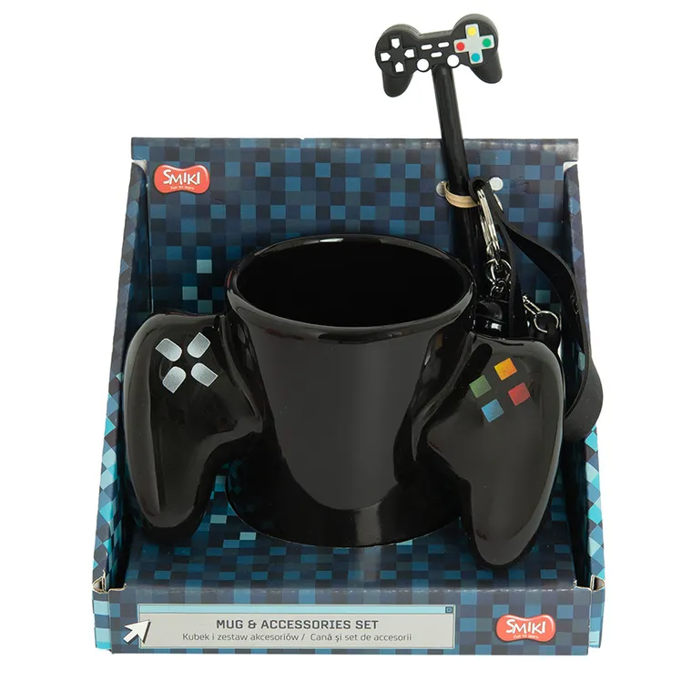 Smiki, Pad, kubek z akcesoriami, zestaw z brelokiem i długopisem