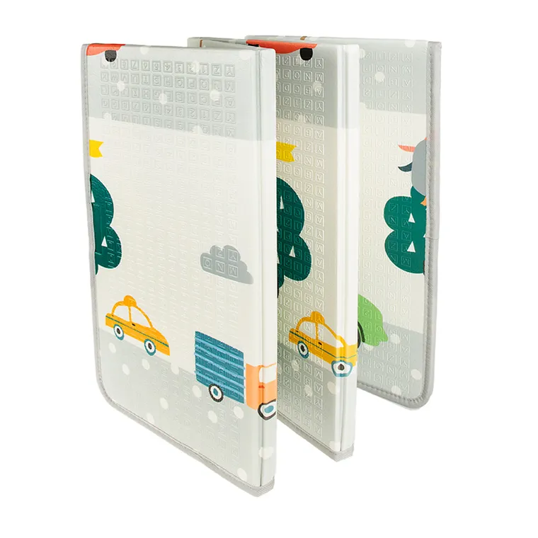 Smiki, piankowa mata edukacyjna, dwustronna, składana, 150-200 cm