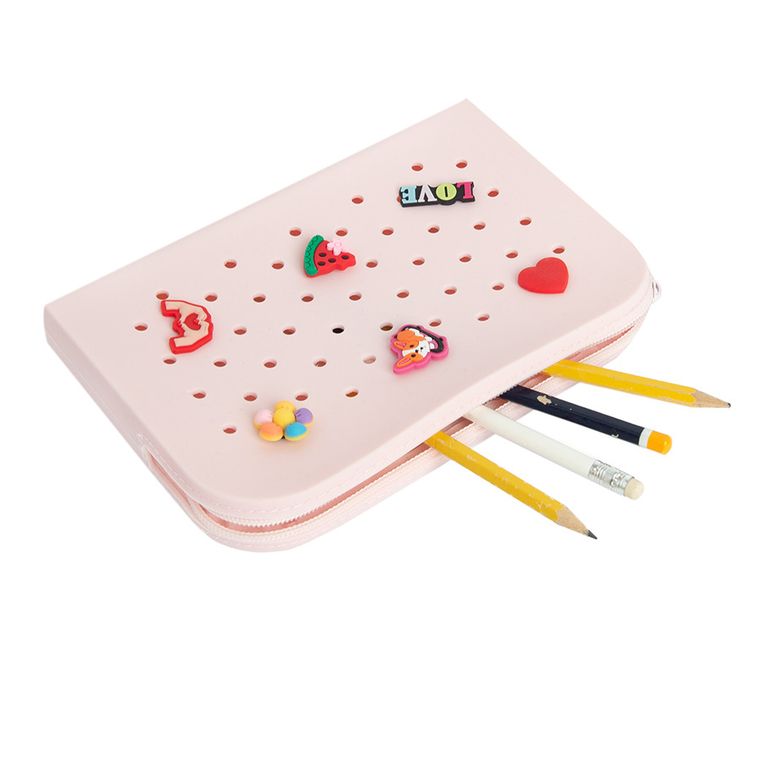 Smiki, piórnik silikonowy z pinami