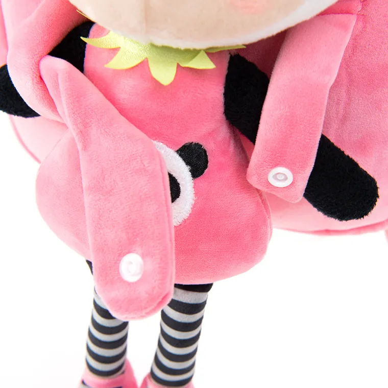 Smiki, plecak z odpinaną lalką, różowy