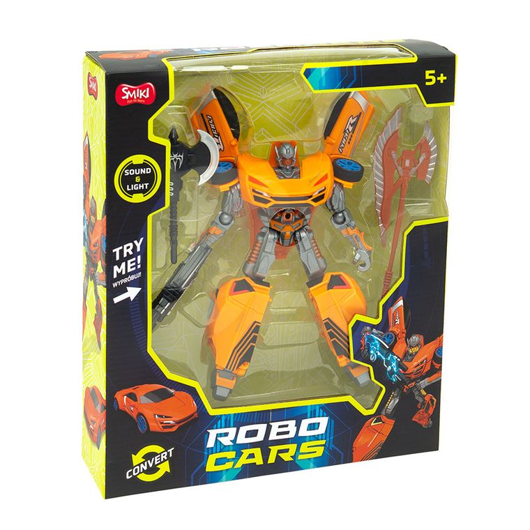 Smiki, Robo Cars, samochód, robot transformujący z akcesoriami, światło i dźwięk