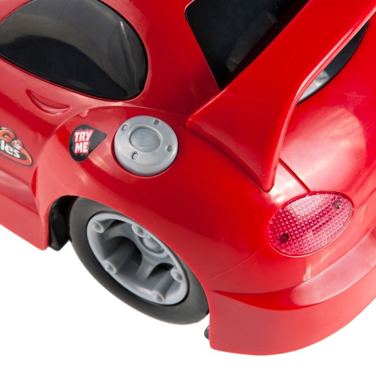 Smiki, samochód zdalnie sterowany, czerwony