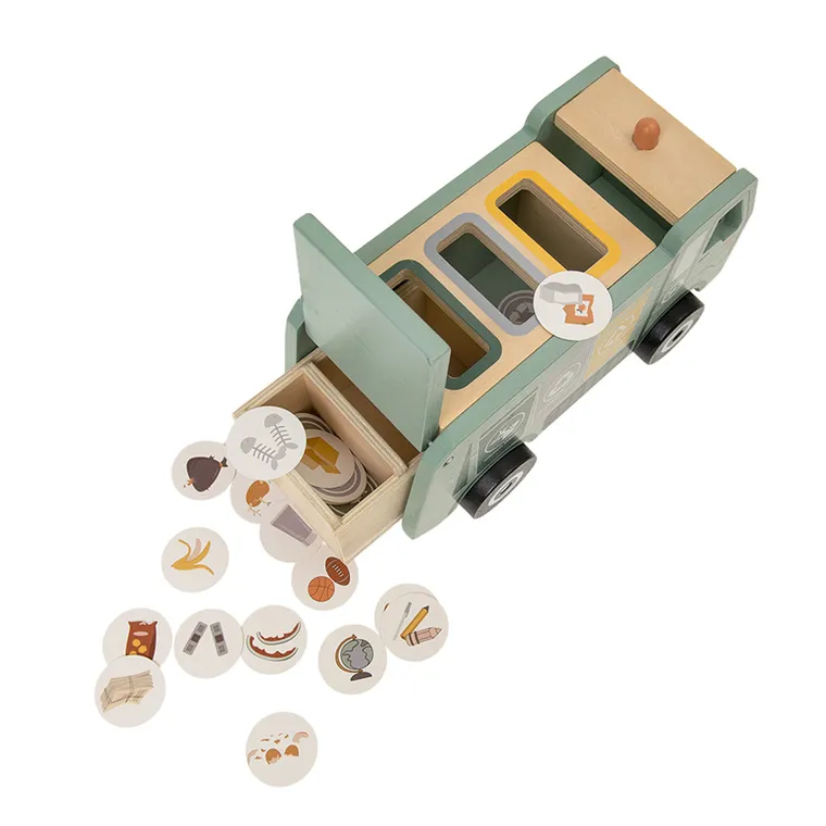 Smiki, Śmieciarka, sorter, zabawka drewniana