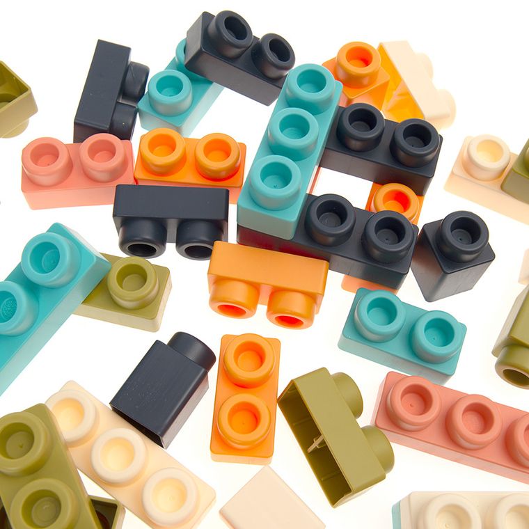 Smiki, Soft Blocks, miękkie klocki konstrukcyjne, 56 elementów