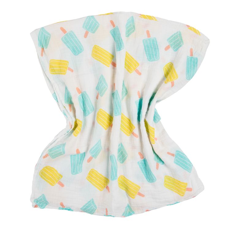 Smiki, Soft Muslin Swaddle Blanket, Ice, kocyk muślinowy, 120-120 cm